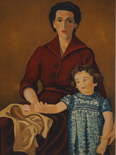 André DERAIN, Mutter und Tochter, Signierte Lithographie
