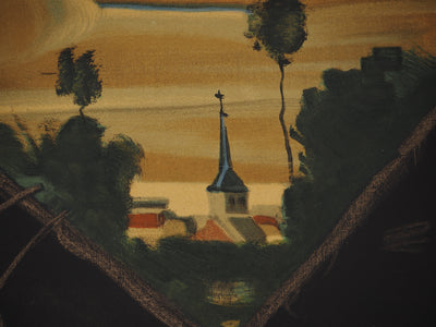 André DERAIN : Fermier et le cheval de trait, Lithographie signée