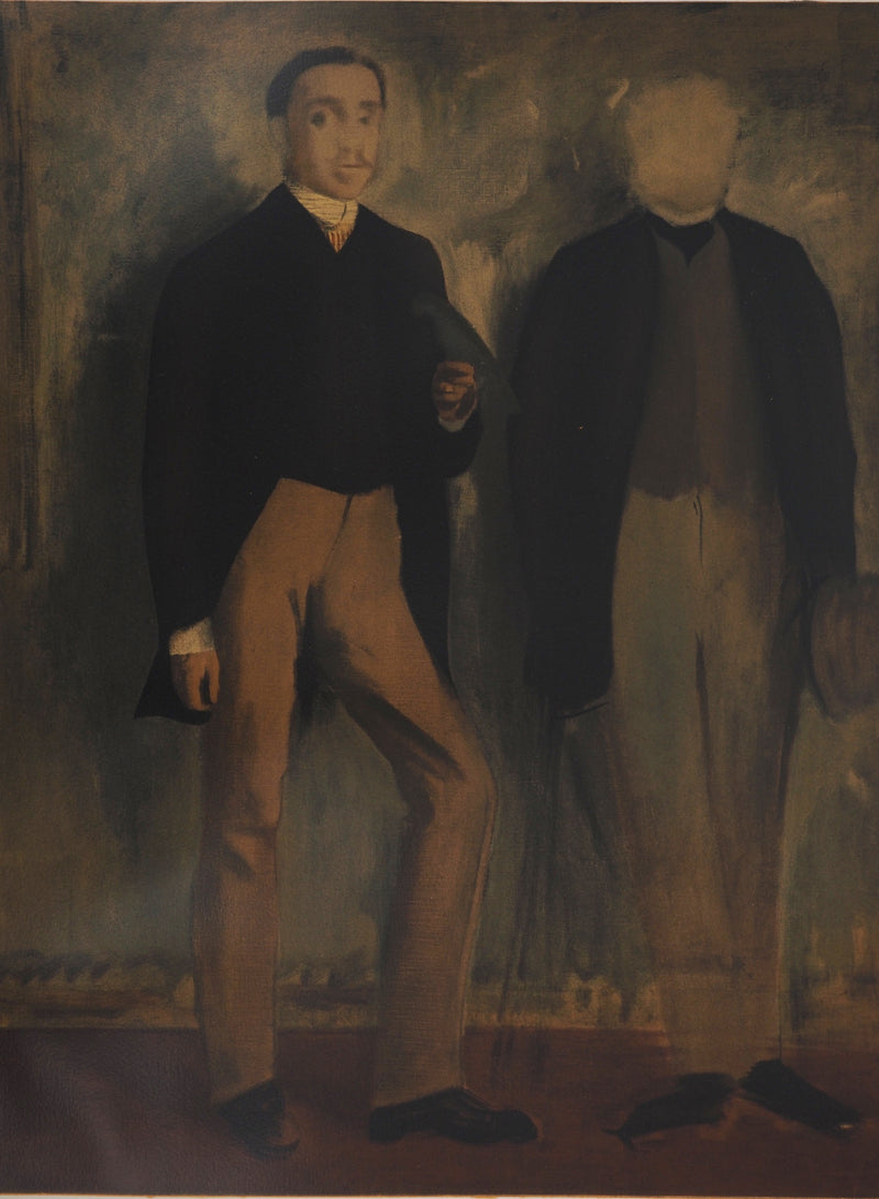 Edgar DEGAS : Deux hommes en pied, Lithographie originale (photo de détail 4) - Crédit photo : Galerie Art.Paris