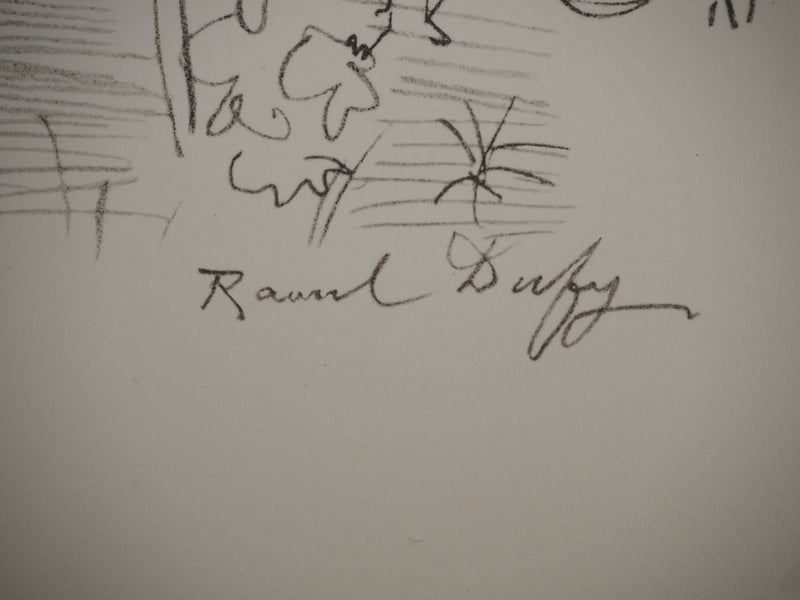Raoul DUFY : Vins : La récolte, Lithographie originale (photo de détail 3) - Crédit photo : Galerie Art.Paris