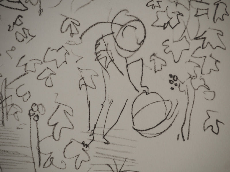 Raoul DUFY : Vins : La récolte, Lithographie originale (photo de détail 4) - Crédit photo : Galerie Art.Paris