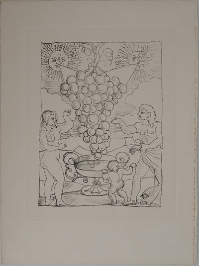 André DERAIN : Offrande à Dionysos, Lithographie originale (photo de détail 2) - Crédit photo : Galerie Art.Paris