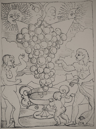 André DERAIN : Offrande à Dionysos, Lithographie originale (vue générale) - Crédit photo : Galerie Art.Paris