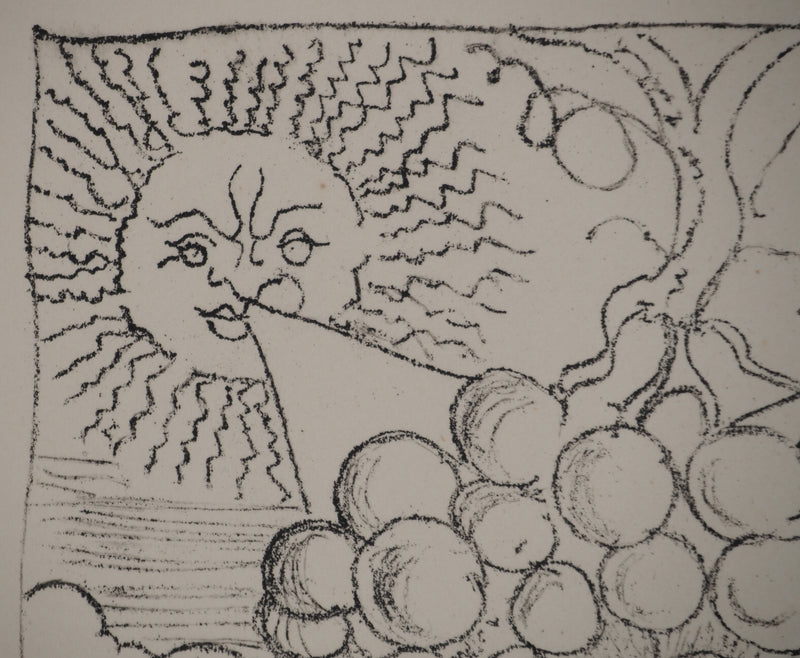 André DERAIN : Offrande à Dionysos, Lithographie originale (photo de détail 3) - Crédit photo : Galerie Art.Paris