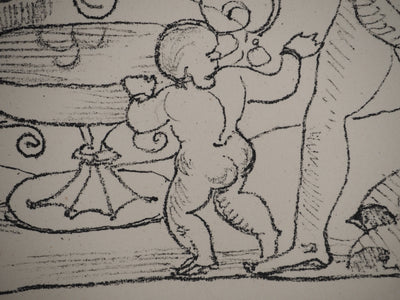 André DERAIN : Offrande à Dionysos, Lithographie originale (photo de détail 5) - Crédit photo : Galerie Art.Paris