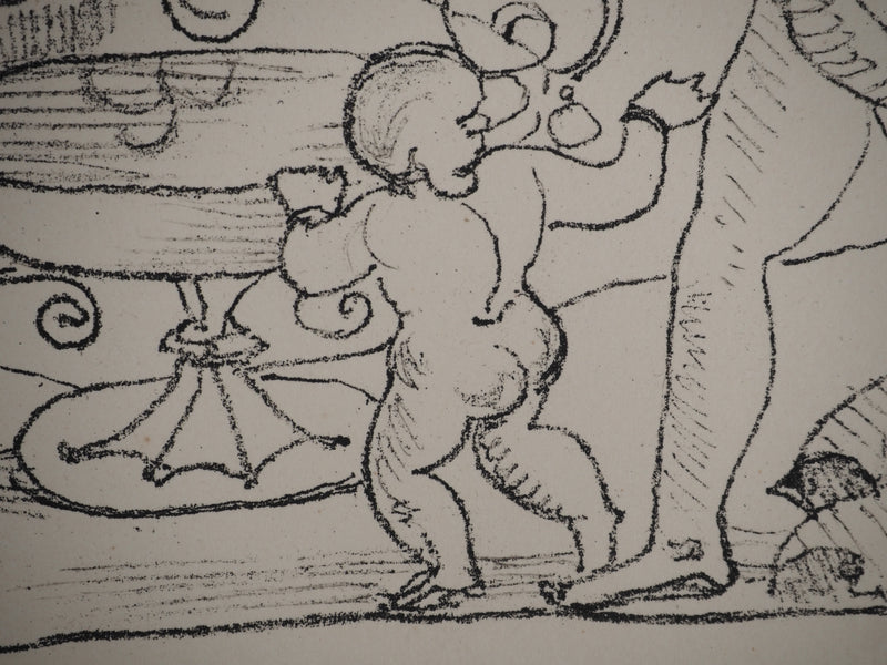 André DERAIN : Offrande à Dionysos, Lithographie originale (photo de détail 5) - Crédit photo : Galerie Art.Paris