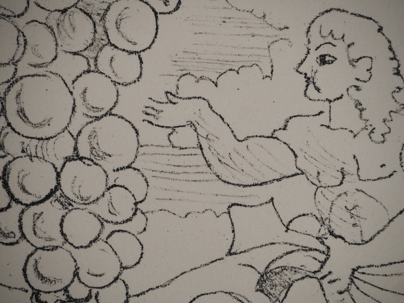 André DERAIN : Offrande à Dionysos, Lithographie originale (photo de détail 6) - Crédit photo : Galerie Art.Paris