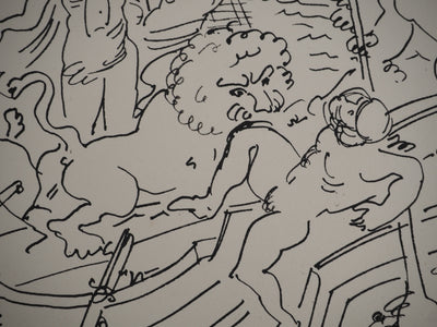 André DERAIN : Bateau dionysiaque, Lithographie