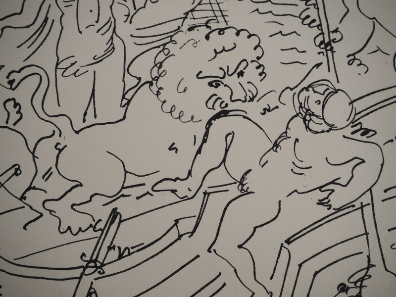 André DERAIN : Bateau dionysiaque, Lithographie