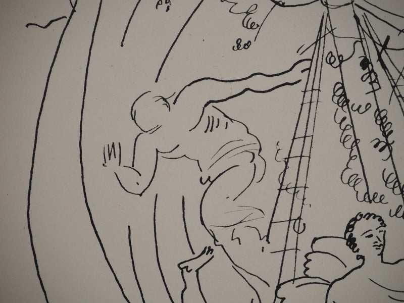 André DERAIN : Bateau dionysiaque, Lithographie