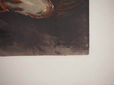 Maurice DE VLAMINCK : Nature morte au journal, Gravure originale (photo de détail 3) - Crédit photo : Galerie Art.Paris