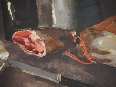 Maurice DE VLAMINCK : Nature morte au journal, Gravure originale (photo de détail 5) - Crédit photo : Galerie Art.Paris