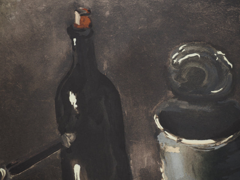 Maurice DE VLAMINCK : Nature morte au journal, Gravure originale (photo de détail 6) - Crédit photo : Galerie Art.Paris