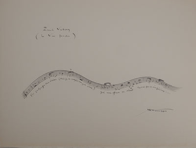 Gotfried HONEGGER : Le vendangeur tropézien, Lithographie originale (vue générale) - Crédit photo : Galerie Art.Paris