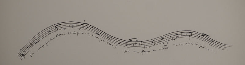 Gotfried HONEGGER : Le vendangeur tropézien, Lithographie originale (photo de détail 2) - Crédit photo : Galerie Art.Paris