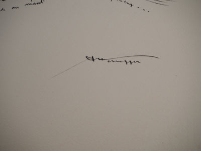 Gotfried HONEGGER : Le vendangeur tropézien, Lithographie originale (photo de détail 4) - Crédit photo : Galerie Art.Paris