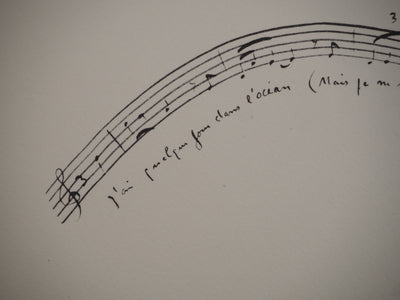 Gotfried HONEGGER : Le vendangeur tropézien, Lithographie originale (photo de détail 5) - Crédit photo : Galerie Art.Paris