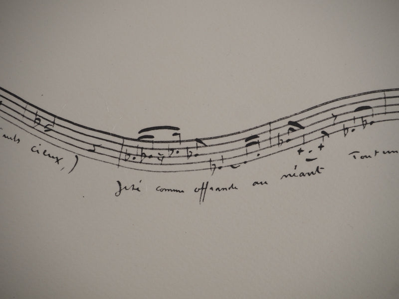 Gotfried HONEGGER : Le vendangeur tropézien, Lithographie originale (photo de détail 6) - Crédit photo : Galerie Art.Paris
