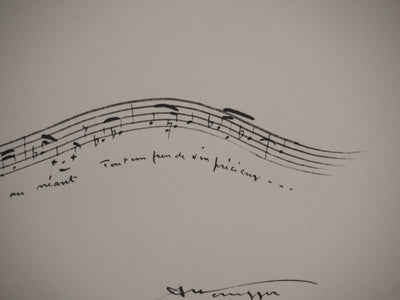 Gotfried HONEGGER : Le vendangeur tropézien, Lithographie originale (photo de détail 7) - Crédit photo : Galerie Art.Paris