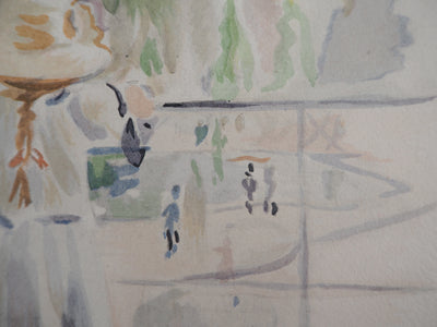 Berthe MORISOT : Deux fillettes au Jardin des Tuileries, Lithographie originale (photo de détail 6) - Crédit photo : Galerie Art.Paris