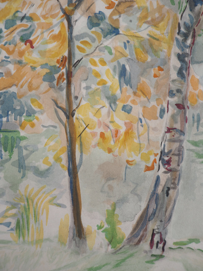Berthe MORISOT : Automne, Lithographie originale (photo de détail 4) - Crédit photo : Galerie Art.Paris