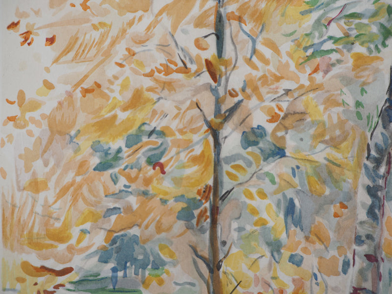 Berthe MORISOT : Automne, Lithographie originale (photo de détail 5) - Crédit photo : Galerie Art.Paris