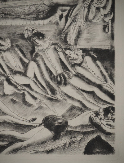 Hermine DAVID : Les contes : La Belle Dormant, Gravure originale (photo de détail 3) - Crédit photo : Galerie Art.Paris
