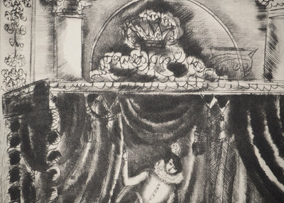 Hermine DAVID : Les contes : La Belle Dormant, Gravure originale (photo de détail 4) - Crédit photo : Galerie Art.Paris