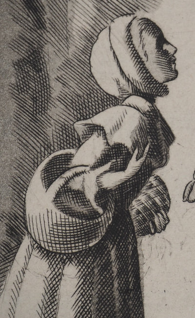Pierre GANDON : Le petit chaperon rouge et le loup, Gravure originale (photo de détail 7) - Crédit photo : Galerie Art.Paris