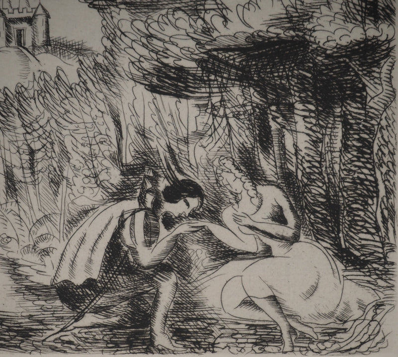 Jeanne ROSOY : Les contes : Monde Féerique, Gravure originale (photo de détail 3) - Crédit photo : Galerie Art.Paris