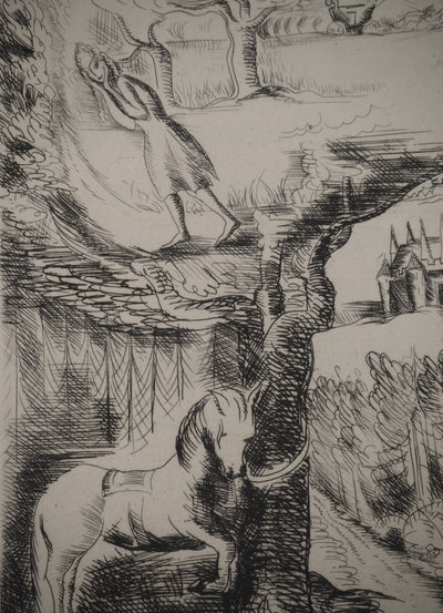 Jeanne ROSOY : Les contes : Monde Féerique, Gravure originale (photo de détail 4) - Crédit photo : Galerie Art.Paris