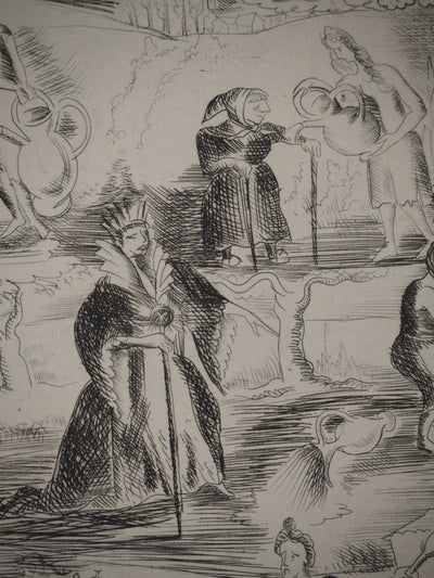 Jeanne ROSOY : Les contes : Monde Féerique, Gravure originale (photo de détail 5) - Crédit photo : Galerie Art.Paris