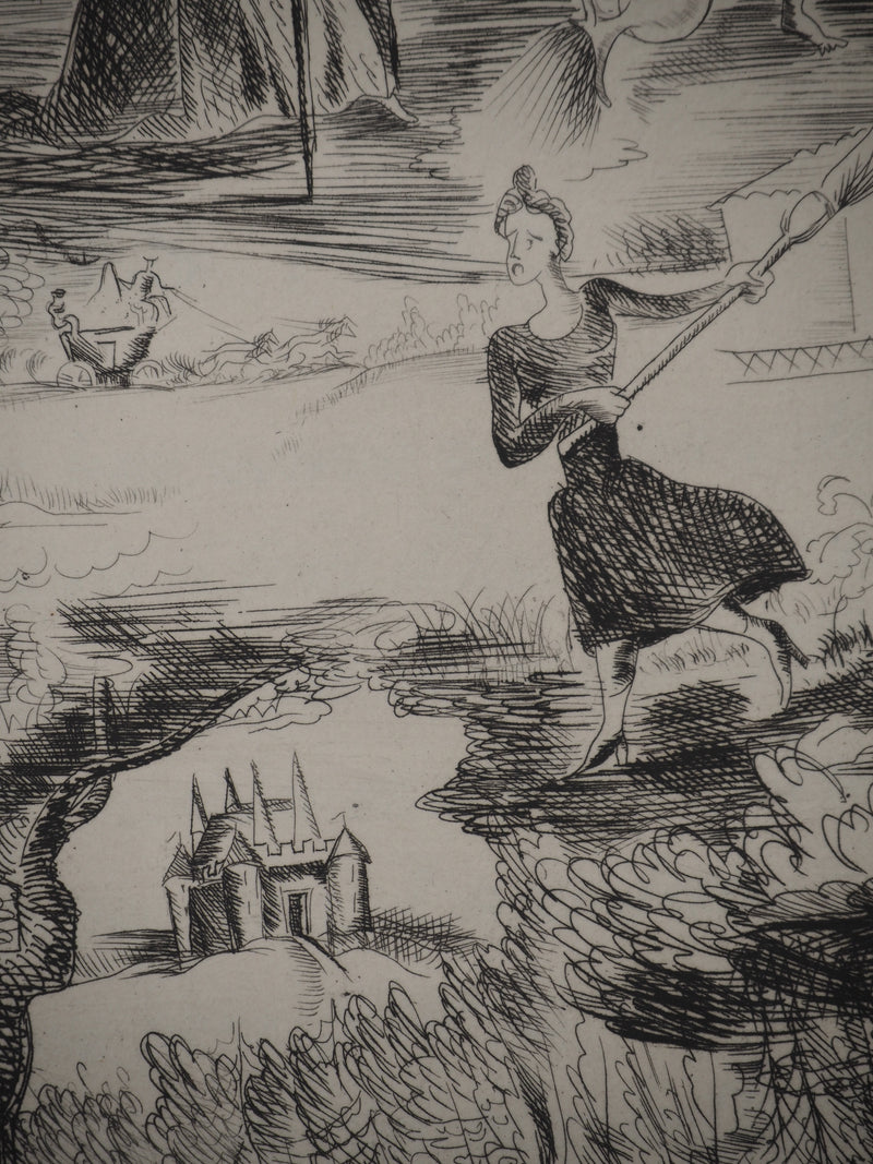 Jeanne ROSOY : Les contes : Monde Féerique, Gravure originale (photo de détail 6) - Crédit photo : Galerie Art.Paris