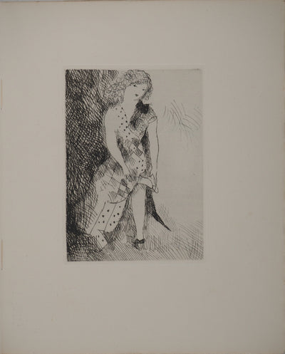 Marie LAURENCIN : Cendrillon et la pantoufle de verre,, Gravure originale (photo de détail 2) - Crédit photo : Galerie Art.Paris