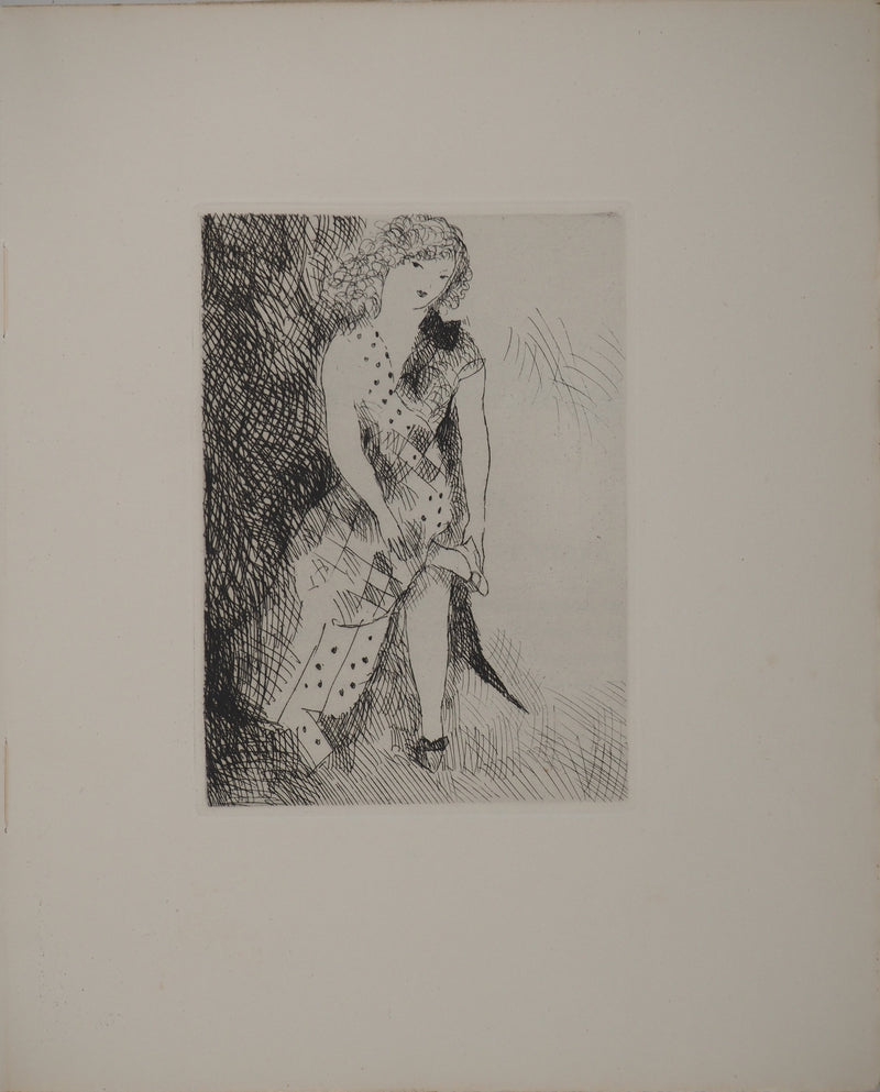 Marie LAURENCIN : Cendrillon et la pantoufle de verre,, Gravure originale (photo de détail 2) - Crédit photo : Galerie Art.Paris