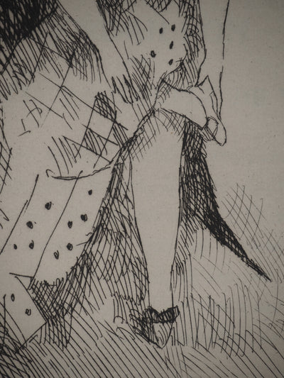 Marie LAURENCIN : Cendrillon et la pantoufle de verre,, Gravure originale (photo de détail 4) - Crédit photo : Galerie Art.Paris