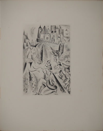 Mily POSSOZ : Les contes : Riquet à la Houppe,, Gravure originale (photo de détail 2) - Crédit photo : Galerie Art.Paris