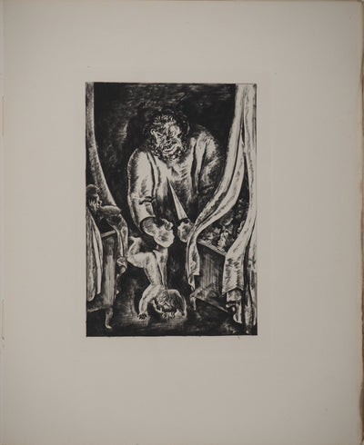 Jean Gabriel DARAGNES : Les contes : L'ogre, Gravure originale (photo de détail 2) - Crédit photo : Galerie Art.Paris