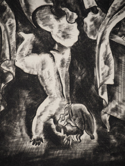 Jean Gabriel DARAGNES : Les contes : L'ogre, Gravure originale (photo de détail 4) - Crédit photo : Galerie Art.Paris