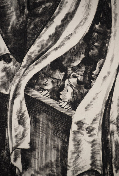 Jean Gabriel DARAGNES : Les contes : L'ogre, Gravure originale (photo de détail 5) - Crédit photo : Galerie Art.Paris
