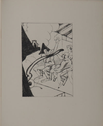 Charles MARTIN : Les contes : Souhait Ridicule, Gravure originale (photo de détail 2) - Crédit photo : Galerie Art.Paris