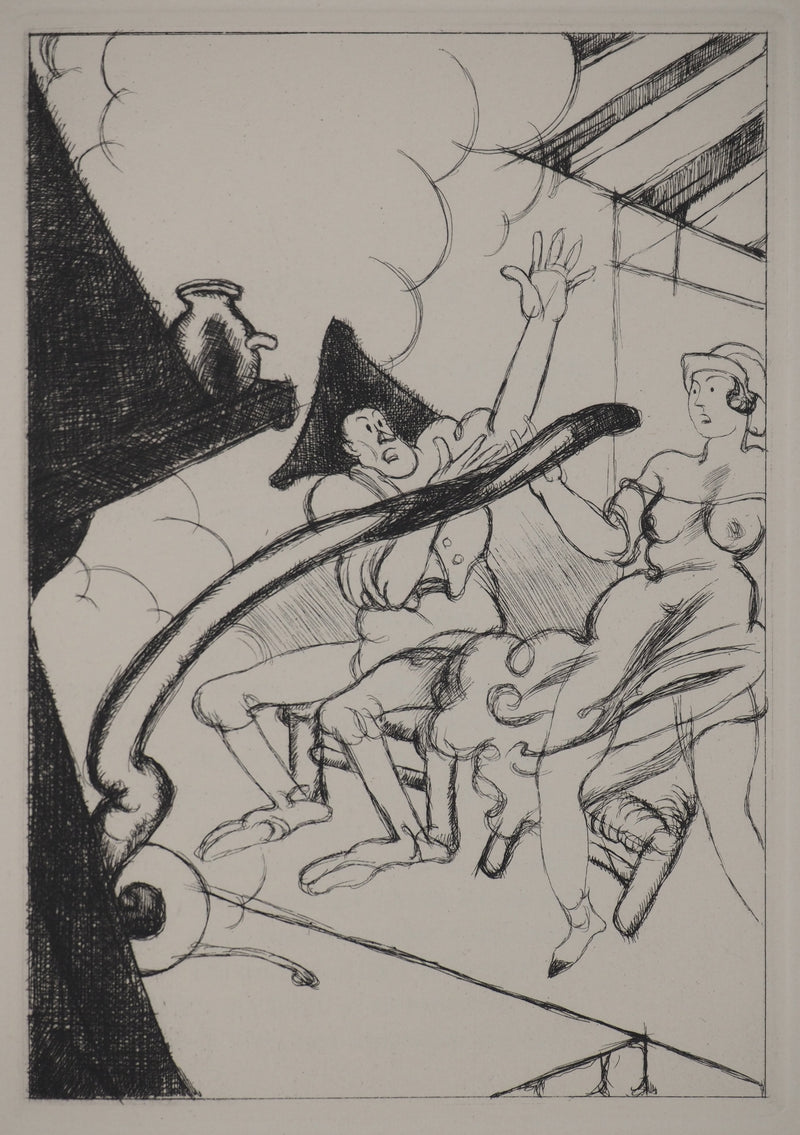 Charles MARTIN : Les contes : Souhait Ridicule, Gravure originale (vue générale) - Crédit photo : Galerie Art.Paris