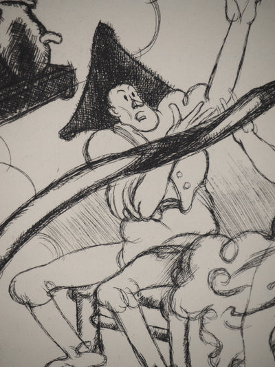 Charles MARTIN : Les contes : Souhait Ridicule, Gravure originale (photo de détail 4) - Crédit photo : Galerie Art.Paris