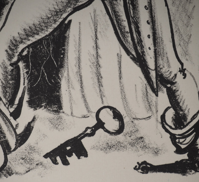 André DIGNIMONT : Les contes : Barbe-Bleue, Lithographie originale (photo de détail 3) - Crédit photo : Galerie Art.Paris