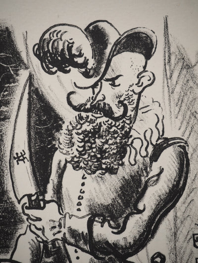 André DIGNIMONT : Les contes : Barbe-Bleue, Lithographie originale (photo de détail 4) - Crédit photo : Galerie Art.Paris