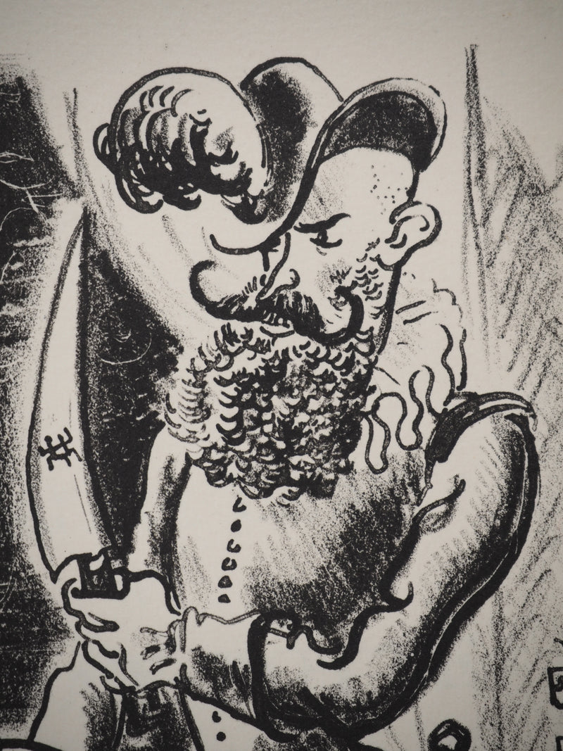 André DIGNIMONT : Les contes : Barbe-Bleue, Lithographie originale (photo de détail 4) - Crédit photo : Galerie Art.Paris