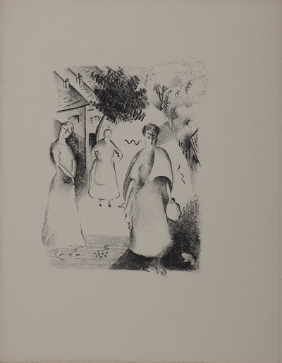 Germaine WILLARD : Les contes : Les trois fées, Lithographie originale (photo de détail 2) - Crédit photo : Galerie Art.Paris
