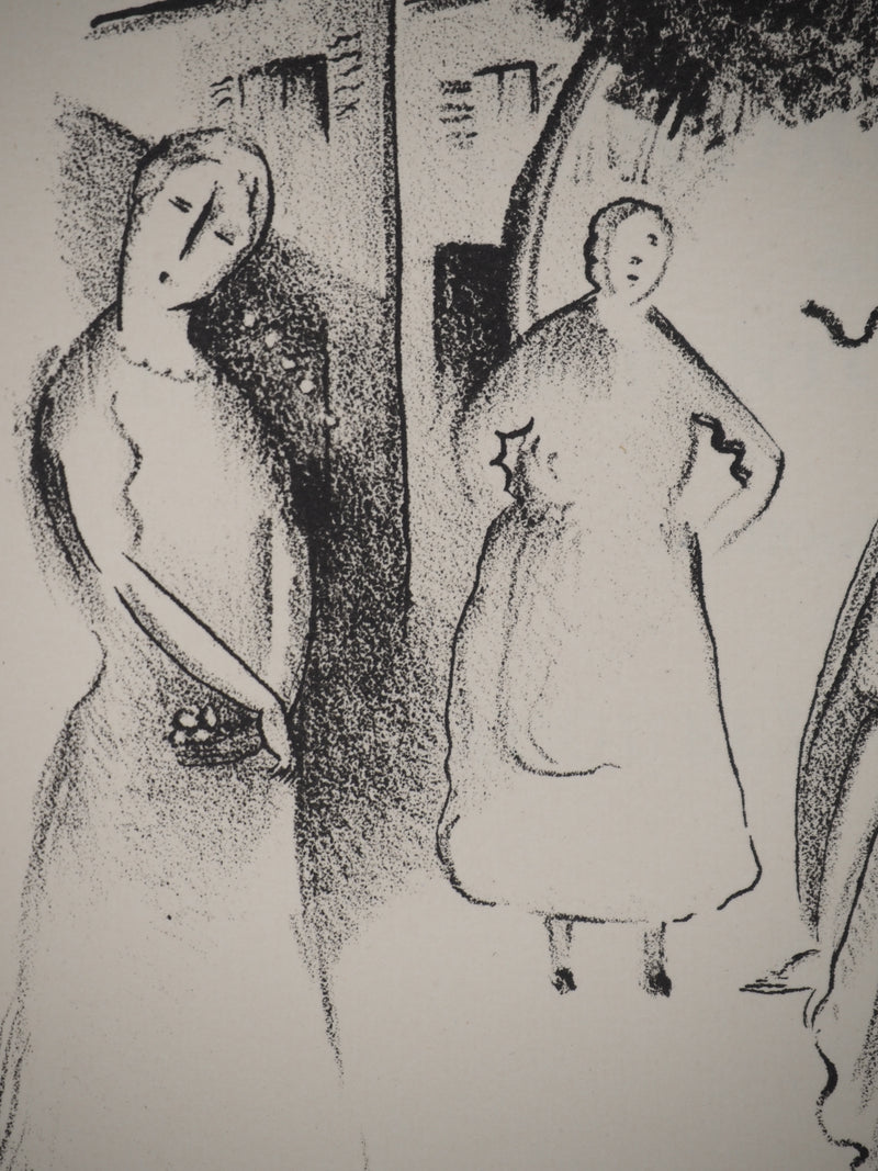 Germaine WILLARD : Les contes : Les trois fées, Lithographie originale (photo de détail 3) - Crédit photo : Galerie Art.Paris