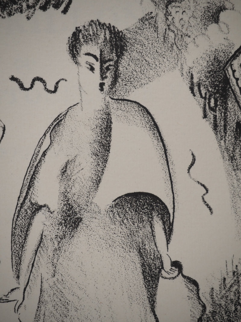 Germaine WILLARD : Les contes : Les trois fées, Lithographie originale (photo de détail 4) - Crédit photo : Galerie Art.Paris