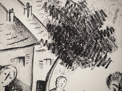 Germaine WILLARD : Les contes : Les trois fées, Lithographie originale (photo de détail 5) - Crédit photo : Galerie Art.Paris